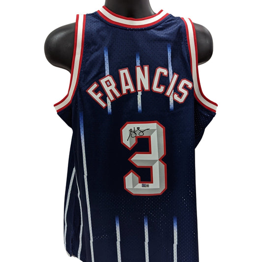 Steve Francis Autographed Houston Rockets Blue 1999-00 Mitchell & Ness Swingman Jersey Steiner CX