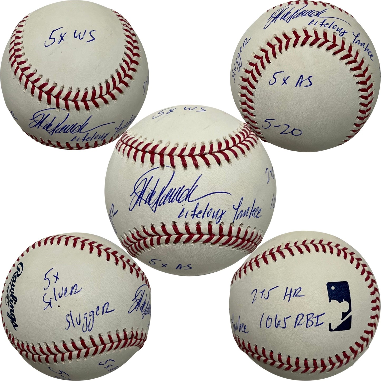 Jorge Posada Autographed New York Yankees OMLB Life Long Yankee, 275 HR, 1065 RBI, 5x Silver Slugger, 5x WS, 5x AS Inscriptions LE /20 JSA