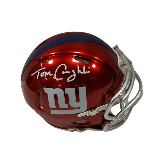 Tom Coughlin Autographed New York Giants Flash Mini Helmet Steiner CX