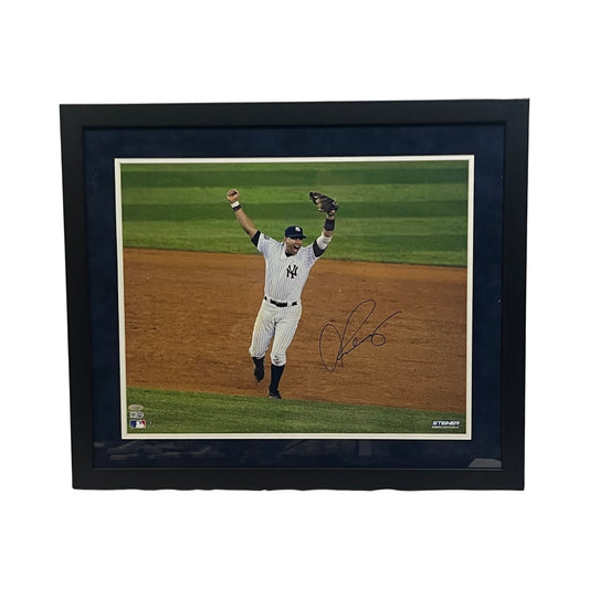Alex Rodriguez Autographed New York Yankees Framed Arms Up 16x20 Steiner/MLB