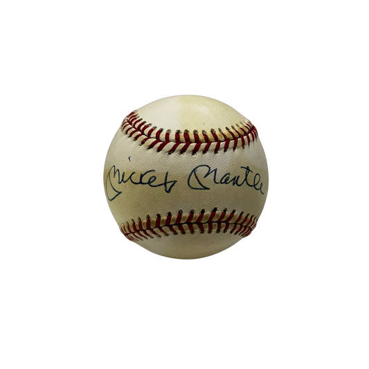 Mickey Mantle Autographed Official American League Baseball JSA