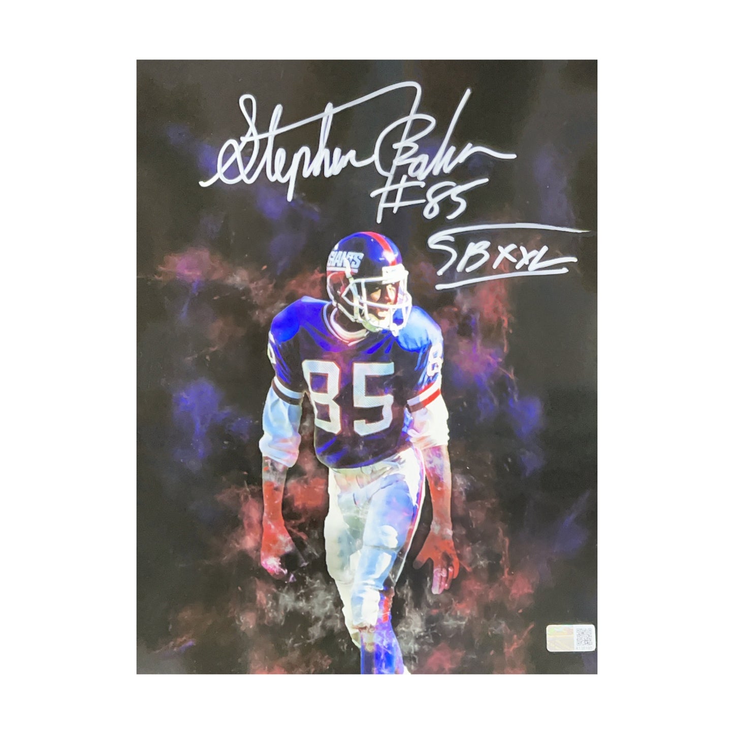 Stephen Baker Autographed New York Giants Edit 8x10 Steiner CX