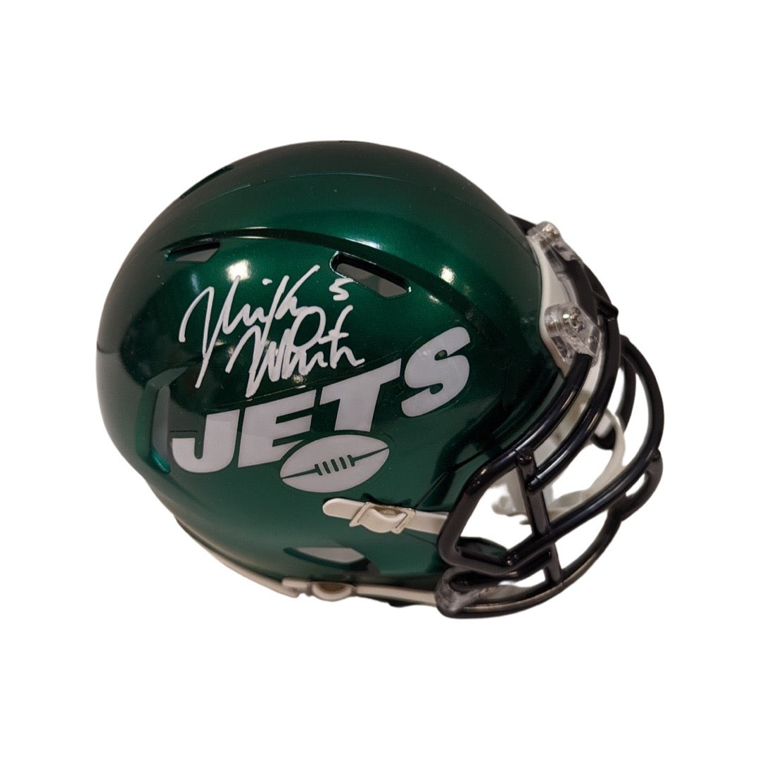 Mike White Autographed New York Jets Speed Mini Helmet Steiner CX