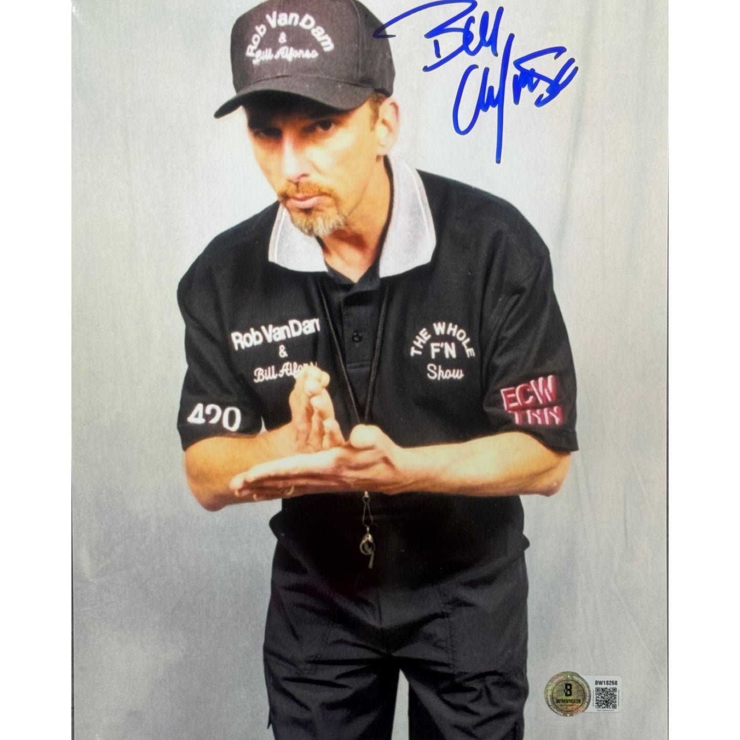 Bill Alfonso Stare Autographed 8x10 Photo WWE WWF WCW ECW Beckett