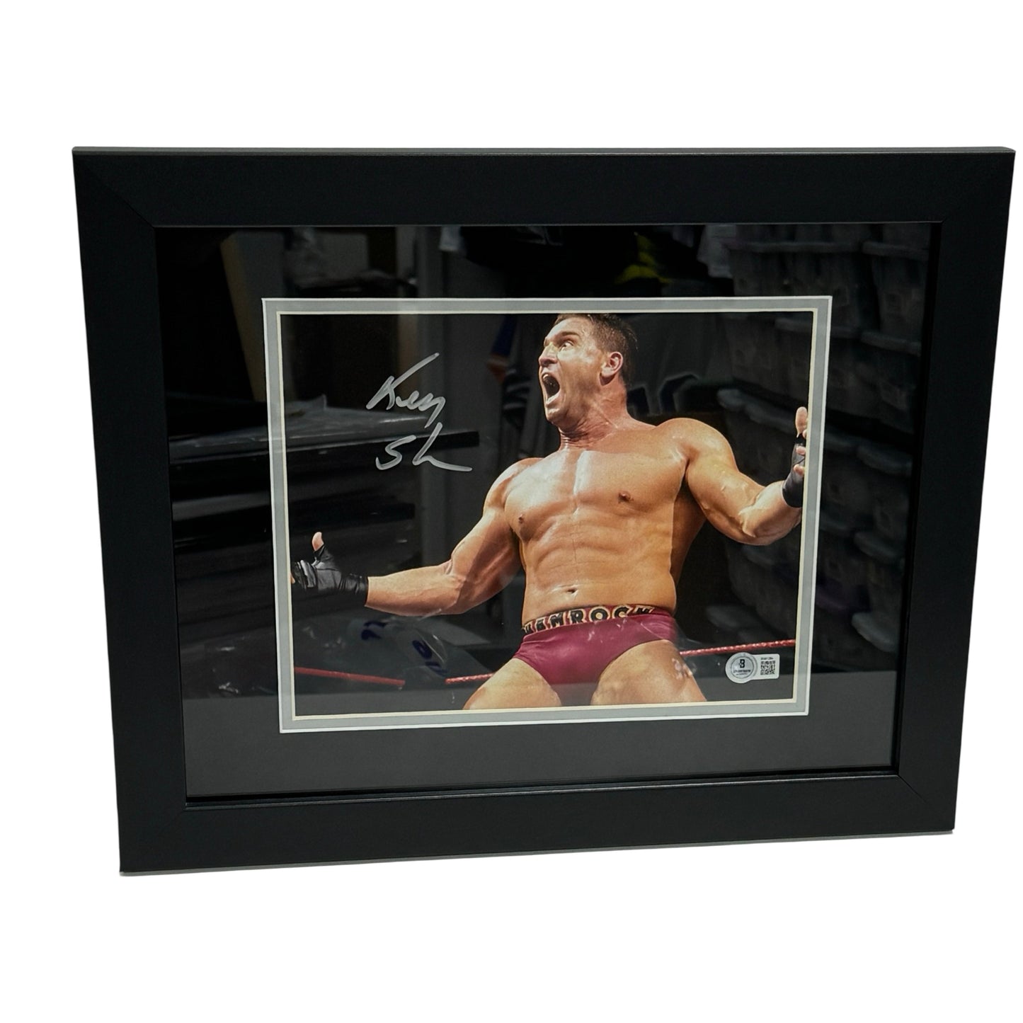 Ken Shamrock Autographed UFC Scream Framed 8x10 Beckett
