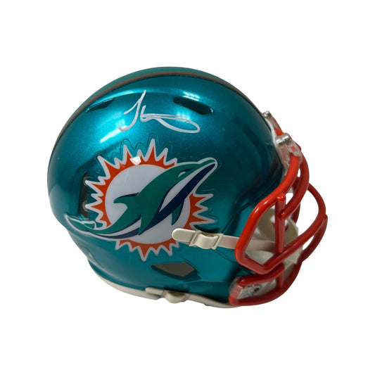Tyreek Hill Autographed Miami Dolphins Flash Mini Helmet Steiner CX