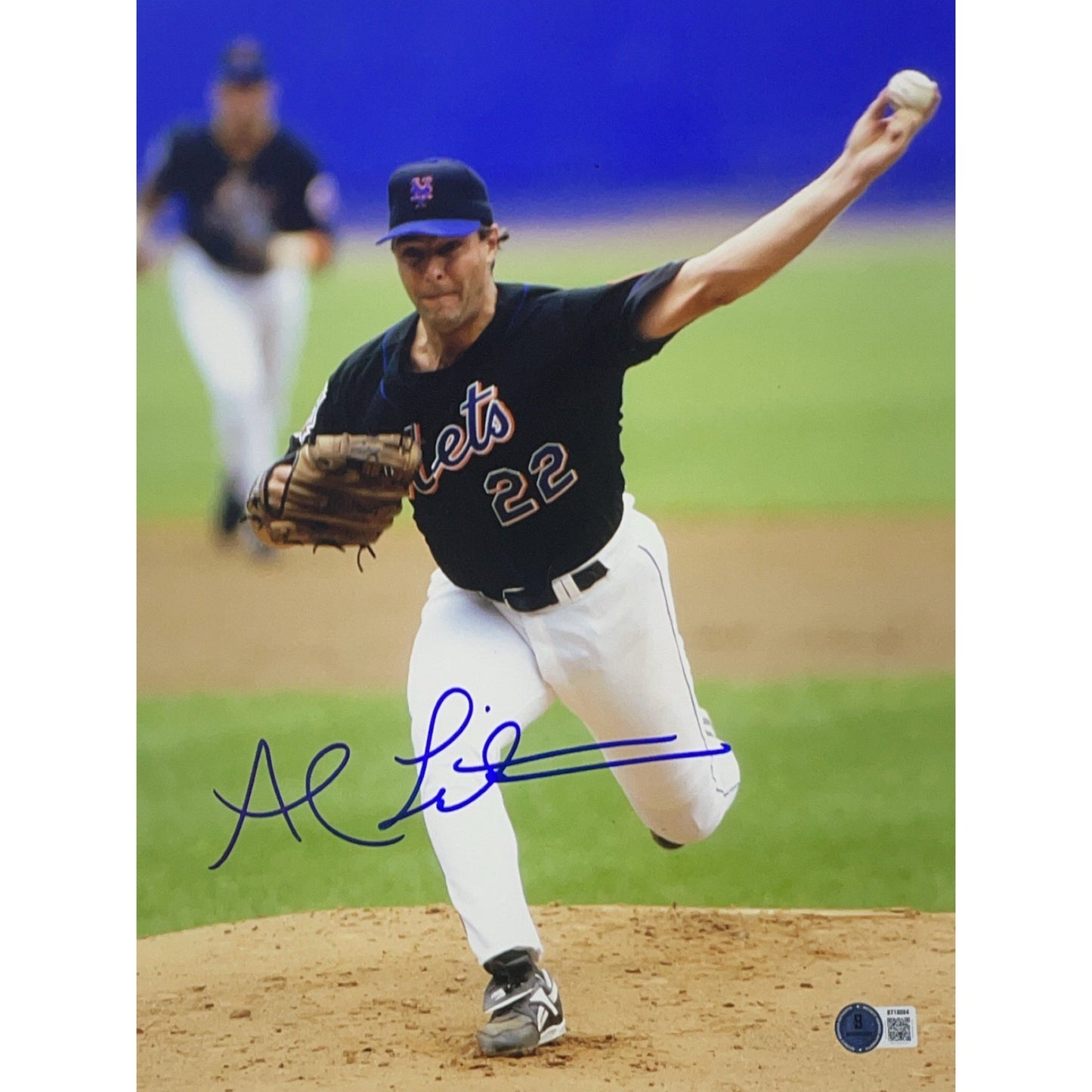 Al Leiter Autographed New York Mets Signed 11x14 Photo Beckett BAS