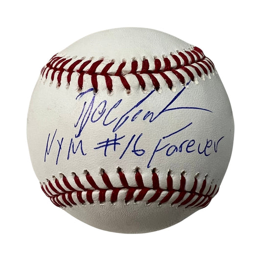 Doc Gooden Autographed New York Mets OMLB NYM #16 Forever Inscription Steiner CX