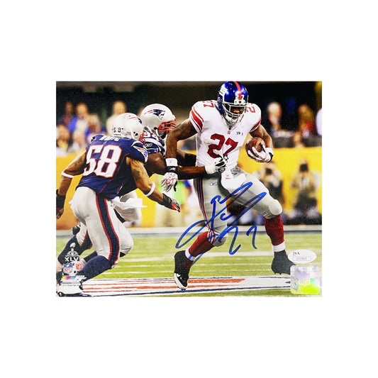 Brandon Jacobs Autographed New York Giants Super Bowl Jersey Pull 8x10 JSA