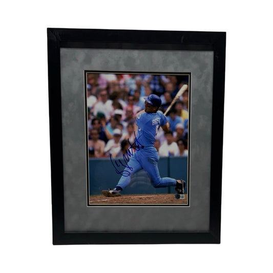 George Brett Autographed Kansas City Royals 11x14 Beckett BAS - Framed