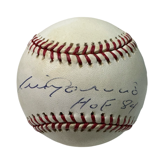 Louis Aparicio Autographed Official American League Baseball “HOF 84” Inscription JSA