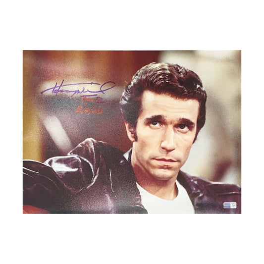 Henry Winkler Autographed Fonzie 11x14 Photo Fonz 8/6/23 Steiner CX