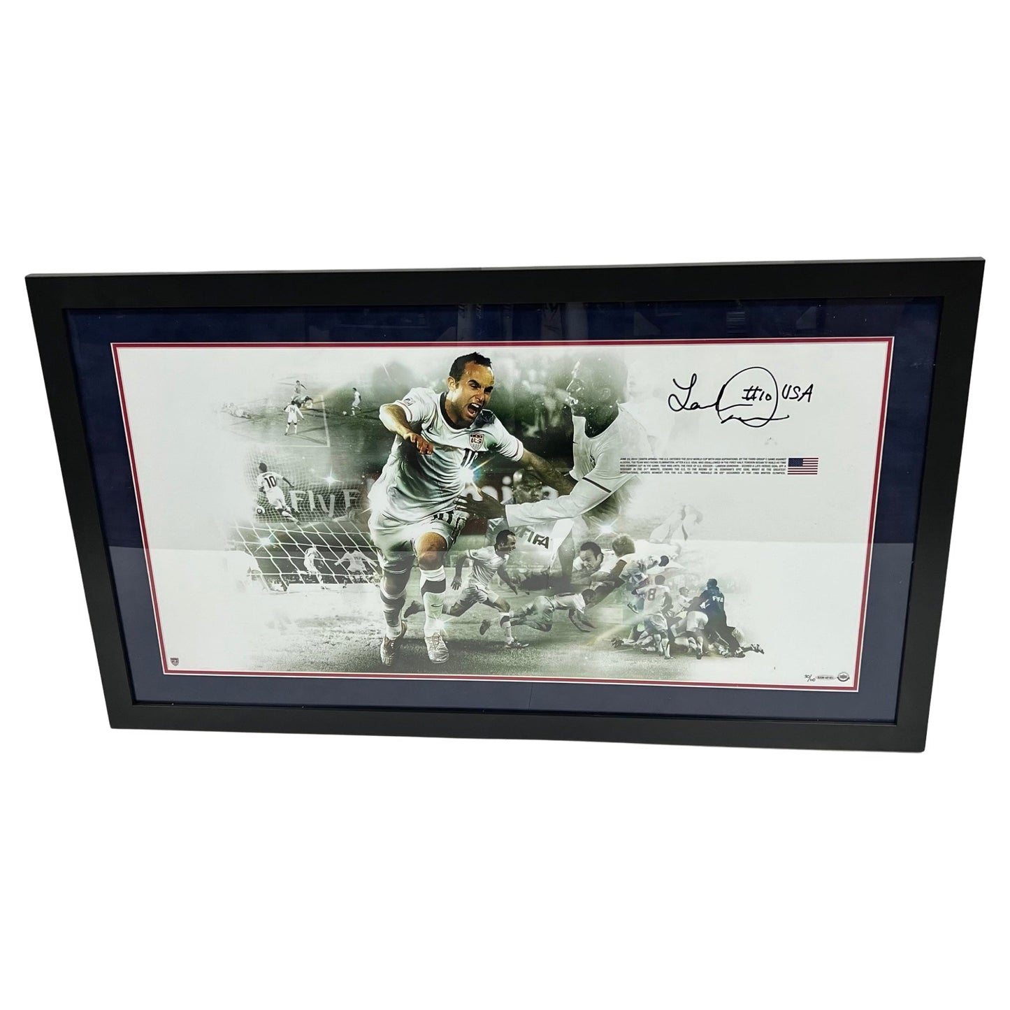 Landon Donovan Autographed Framed USA Soccer 22x40 LE/110 Upper Deck