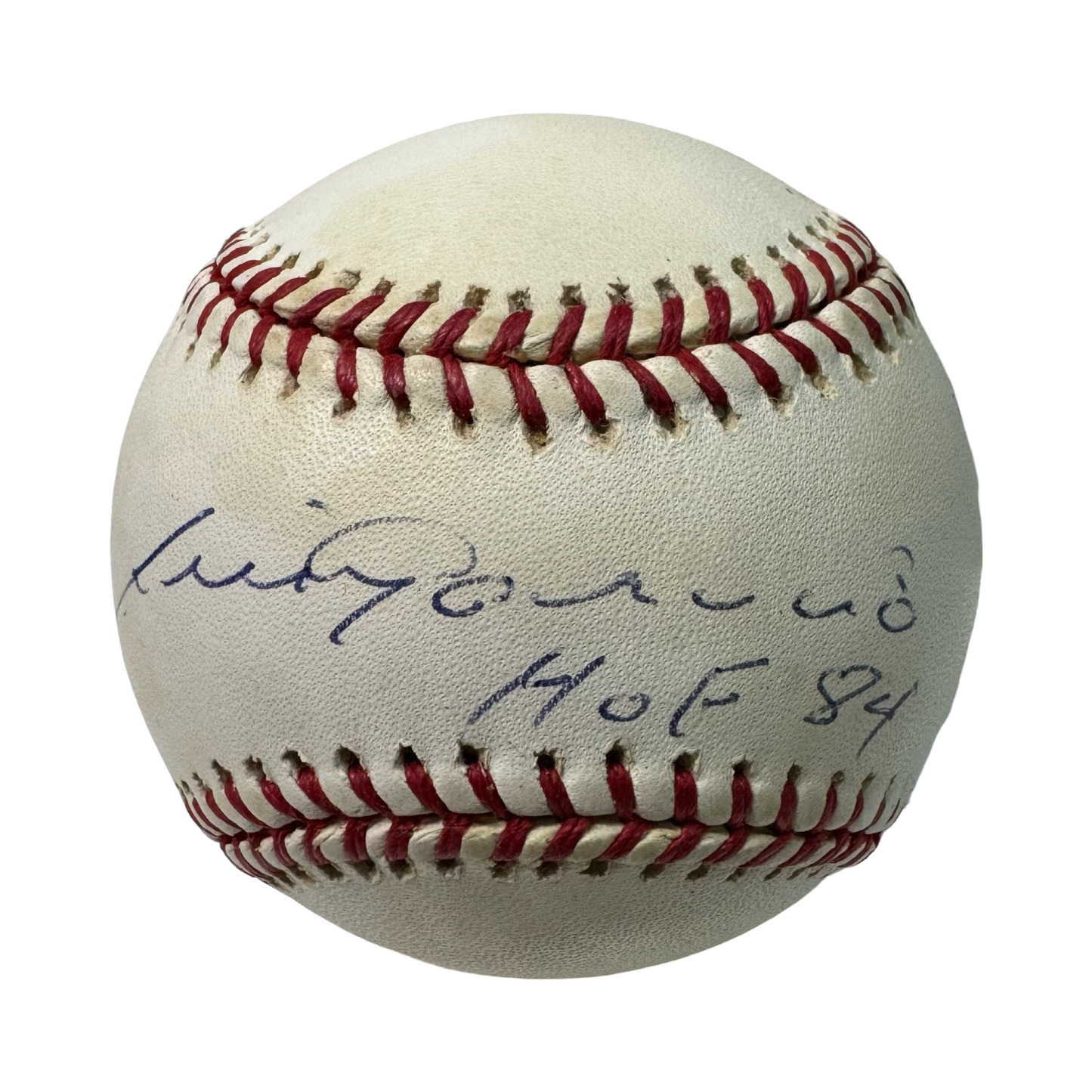 Louis Aparicio Autographed Official American League Baseball HOF 84 Inscription JSA
