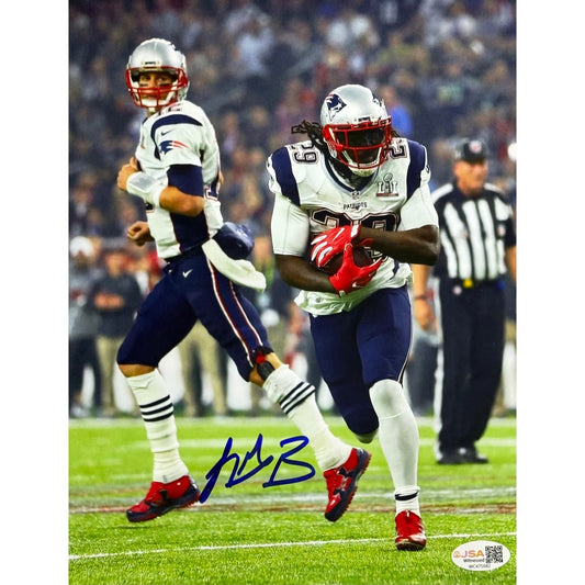 LeGarrett Blount New England Patriots Autographed With Brady 8x10 JSA