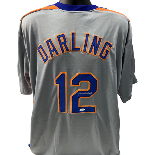 Ron Darling Autographed New York Mets Grey Jersey JSA