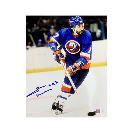 John Tonelli Autographed New York Islanders Skating 8x10 Steiner CX