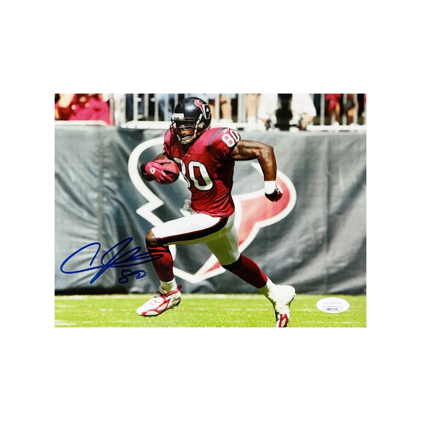 Andre Johnson Autograpahed Houston Texans 8x10 JSA