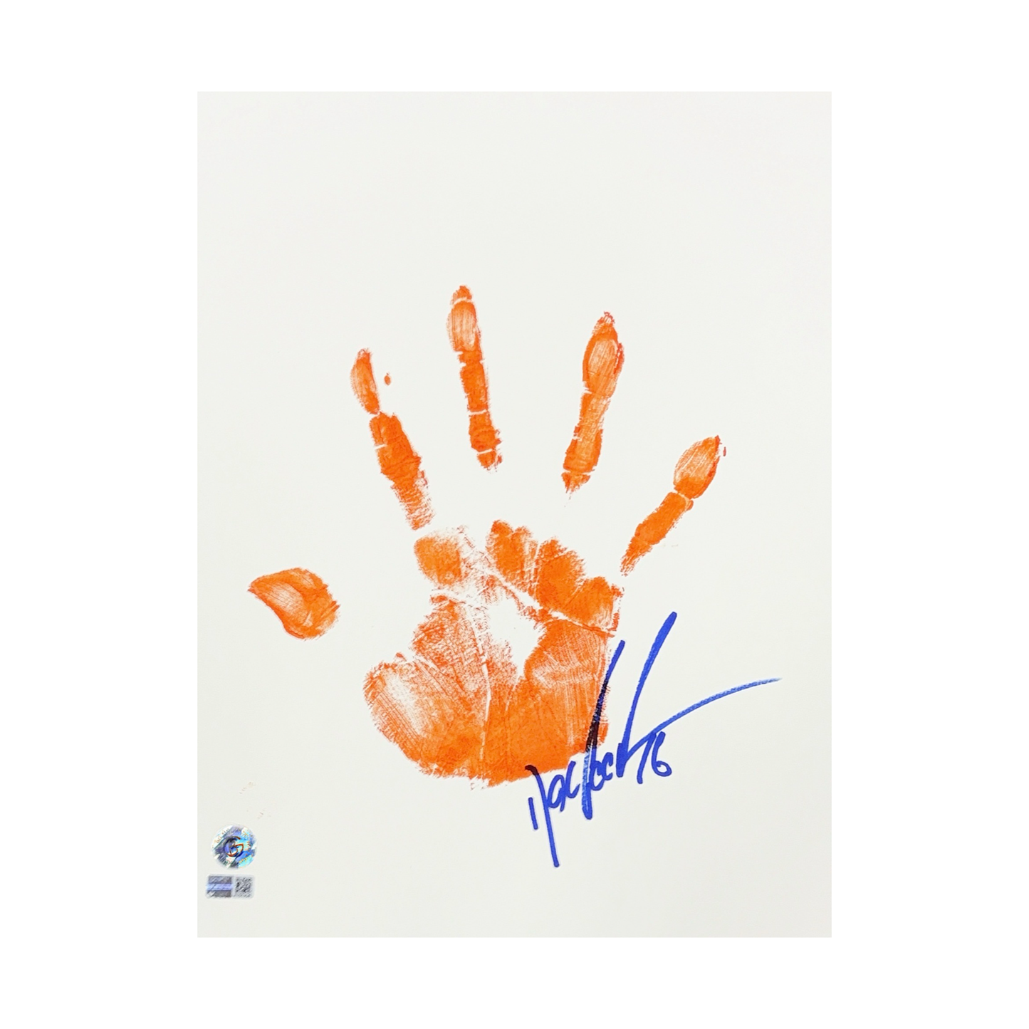 Doc Gooden Autographed New York Mets 11x14 w/ Orange Handprint “#16” Steiner CX