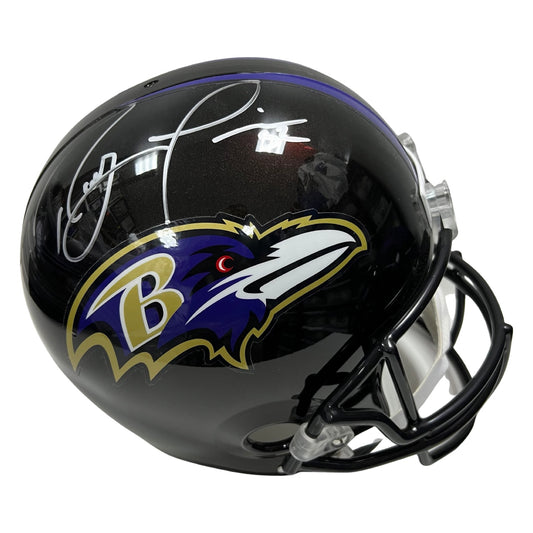 Ray Lewis Autographed Baltimore Ravens Proline Replica Helmet PSA