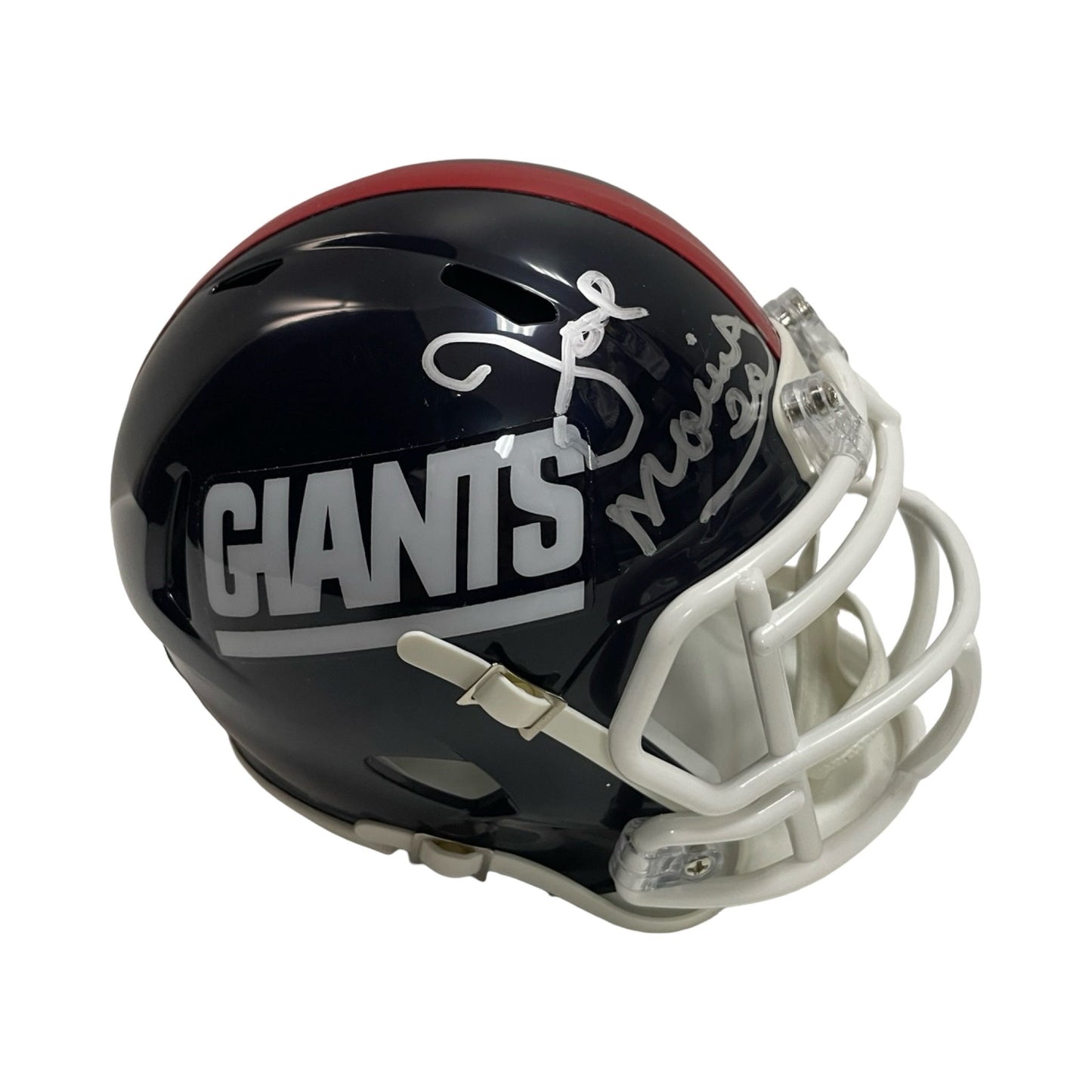 Joe Morris Autographed Signed NY Giants Mini Helmet Beckett BAS