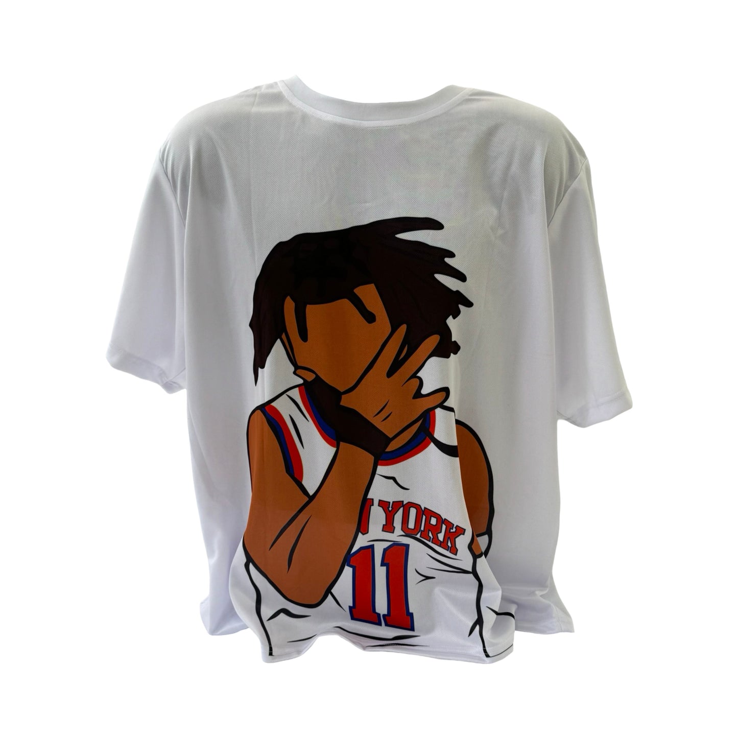 Jalen Brunson White New York Knicks T-Shirt - X-Large