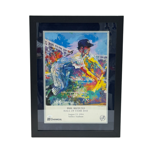Phil Rizzuto Autographed Hall of Fame Day Framed 12x17 JSA