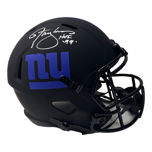 Lawrence Taylor Autographed New York Giants Eclipse Replica Helmet HOF 99 Inscription JSA