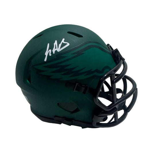 LeGarett Blount Autographed Philadelphia Eagles Rave Mini Helmet JSA