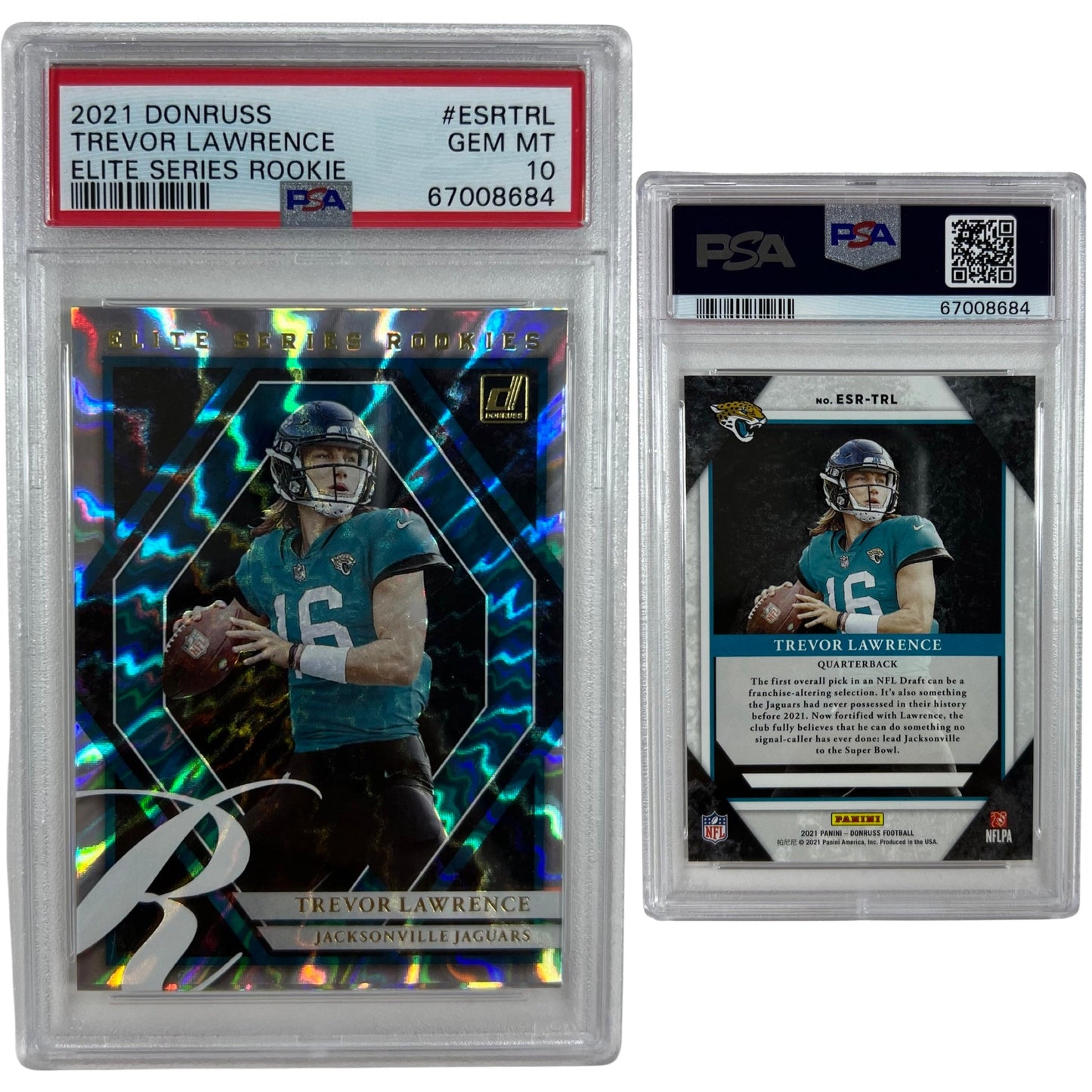 2021 Trevor Lawrence Donruss Elite Series Rookie #ESRTRL GEM MT 10