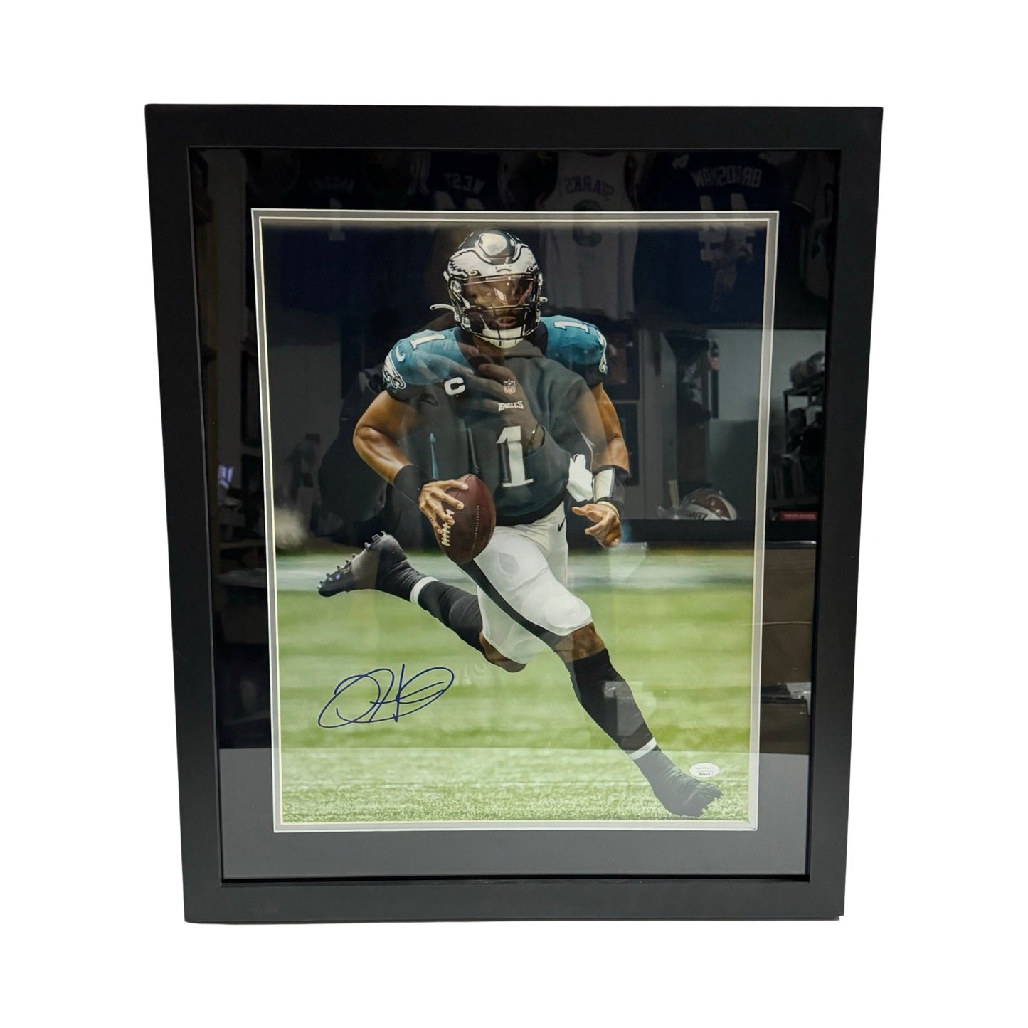 Jalen Hurts Autographed Philadelphia Eagles 16x20 JSA - Framed