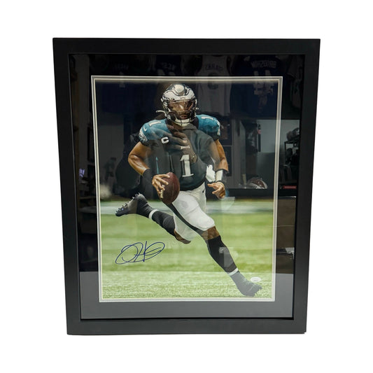 Jalen Hurts Autographed Philadelphia Eagles 16x20 JSA - Framed