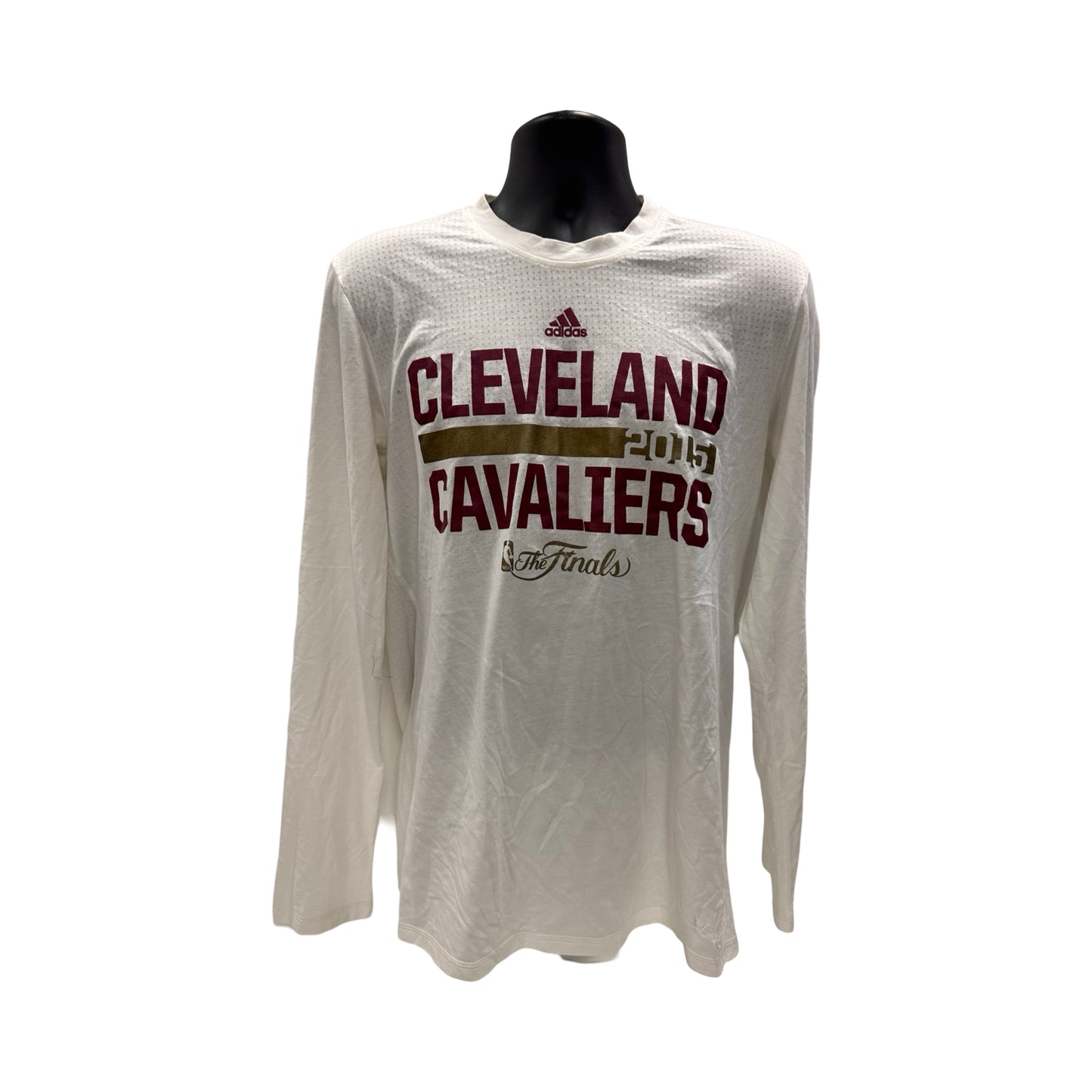 J.R. Smith Game Used 2015 NBA Finals Cleveland Cavaliers Warmup Long Sleeve (A)