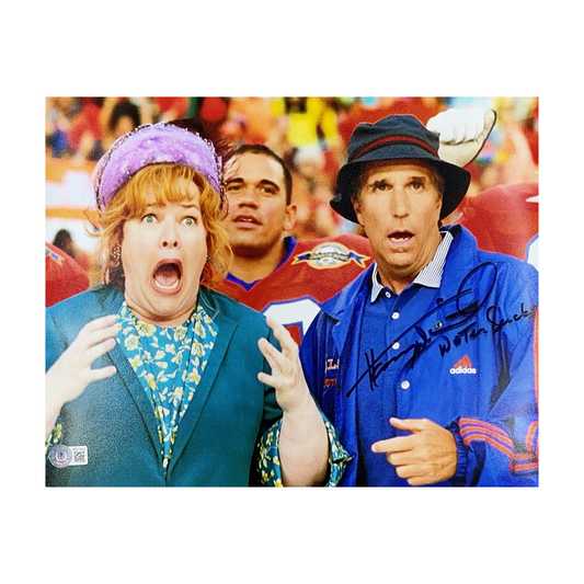 Henry Winkler Autographed The Waterboy w/ Mama 11x14 Water Sucks Inscription Beckett