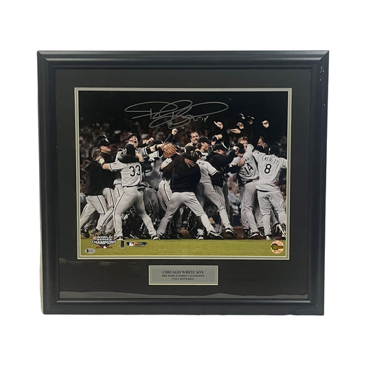 Paul Konerko Autographed Chicago White Sox World Series Celebration Framed 16x20 Beckett