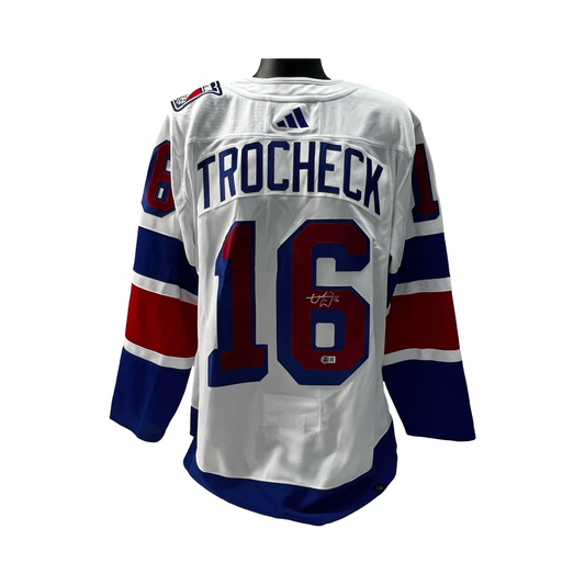 Vincent Trocheck Autographed New York Rangers Stadium Series Adidas Authentic Jersey Beckett