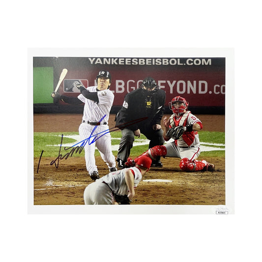 Hideki Matsui Autographed New York Yankees World Series HR 8x10 JSA