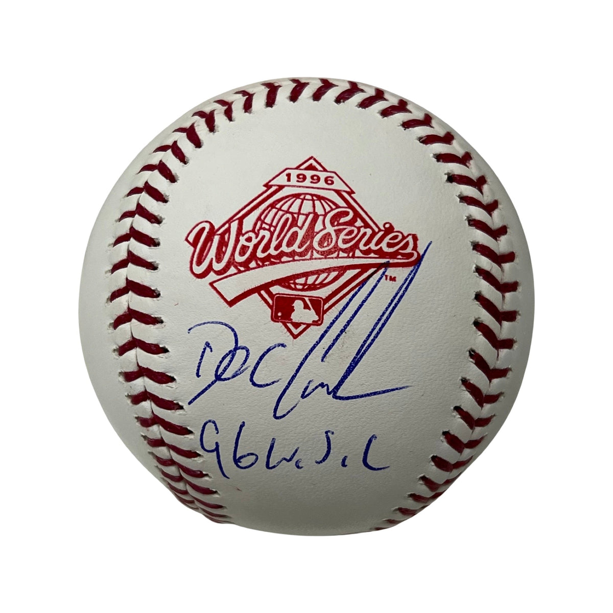 Doc Gooden Autographed New York Yankees 1996 World Series Logo Baseball 96 WSC Inscription Steiner CX