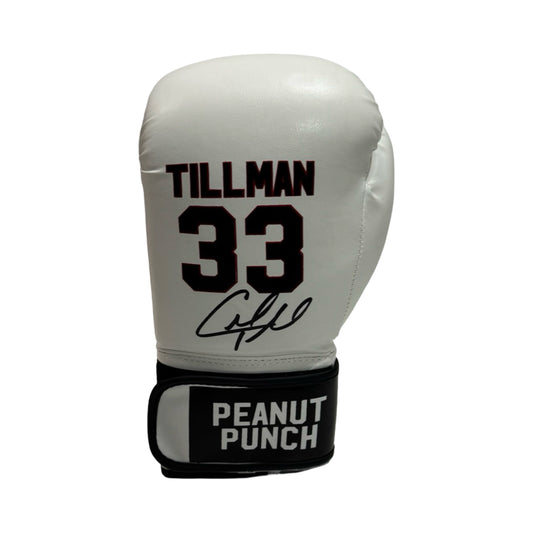 Charles Tillman Autographed Chicago Bears White Boxing Glove Left Hand JSA