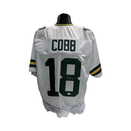 Randall Cobb Green Bay Packers Autographed White Jersey JSA