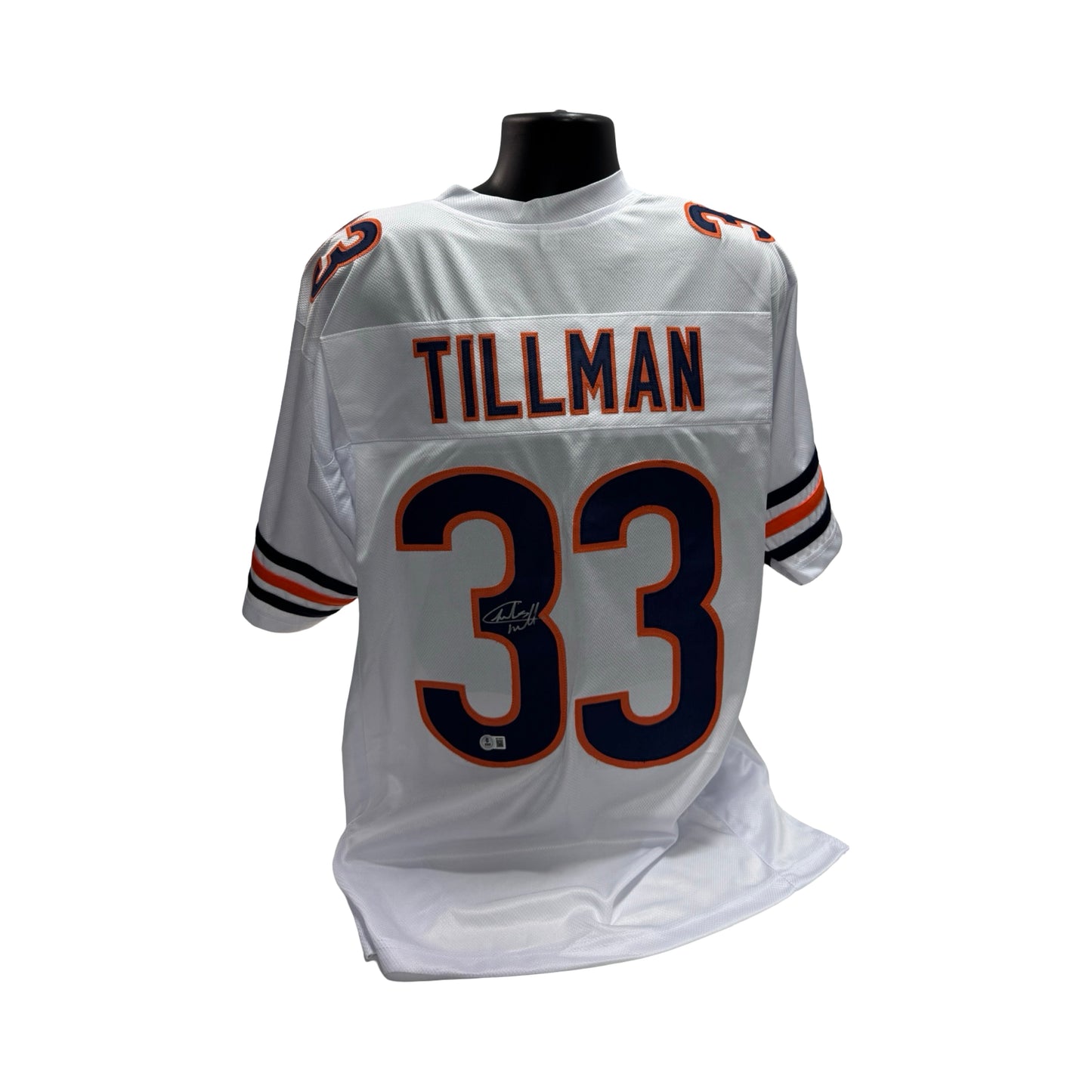 Charles Tillman Autographed Chicago Bears Custom White Jersey Beckett