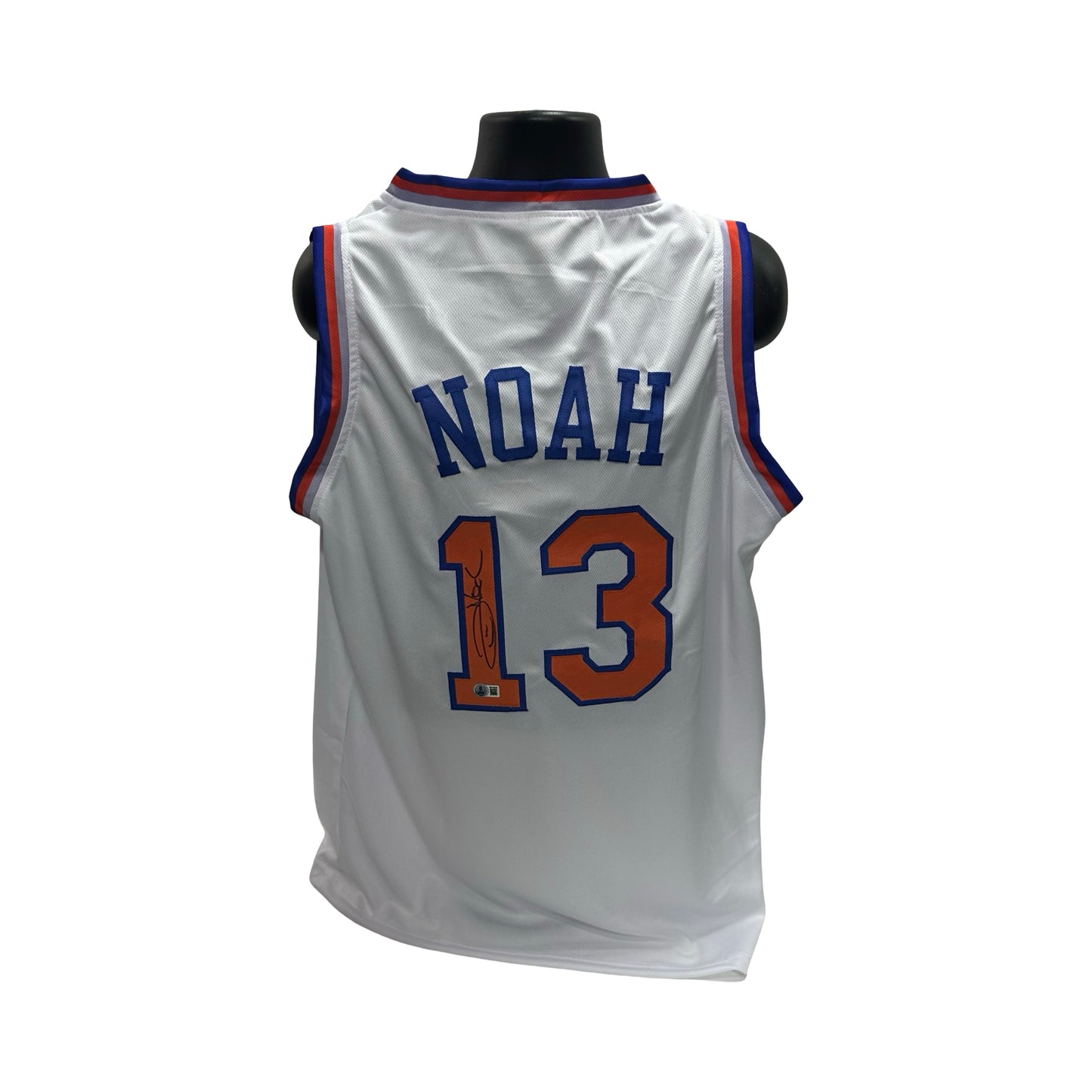 Joakim Noah Autographed New York Knicks White Jersey Beckett