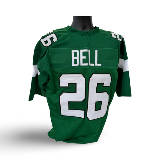Leveon Bell Unsigned New York Jets Green Custom Jersey