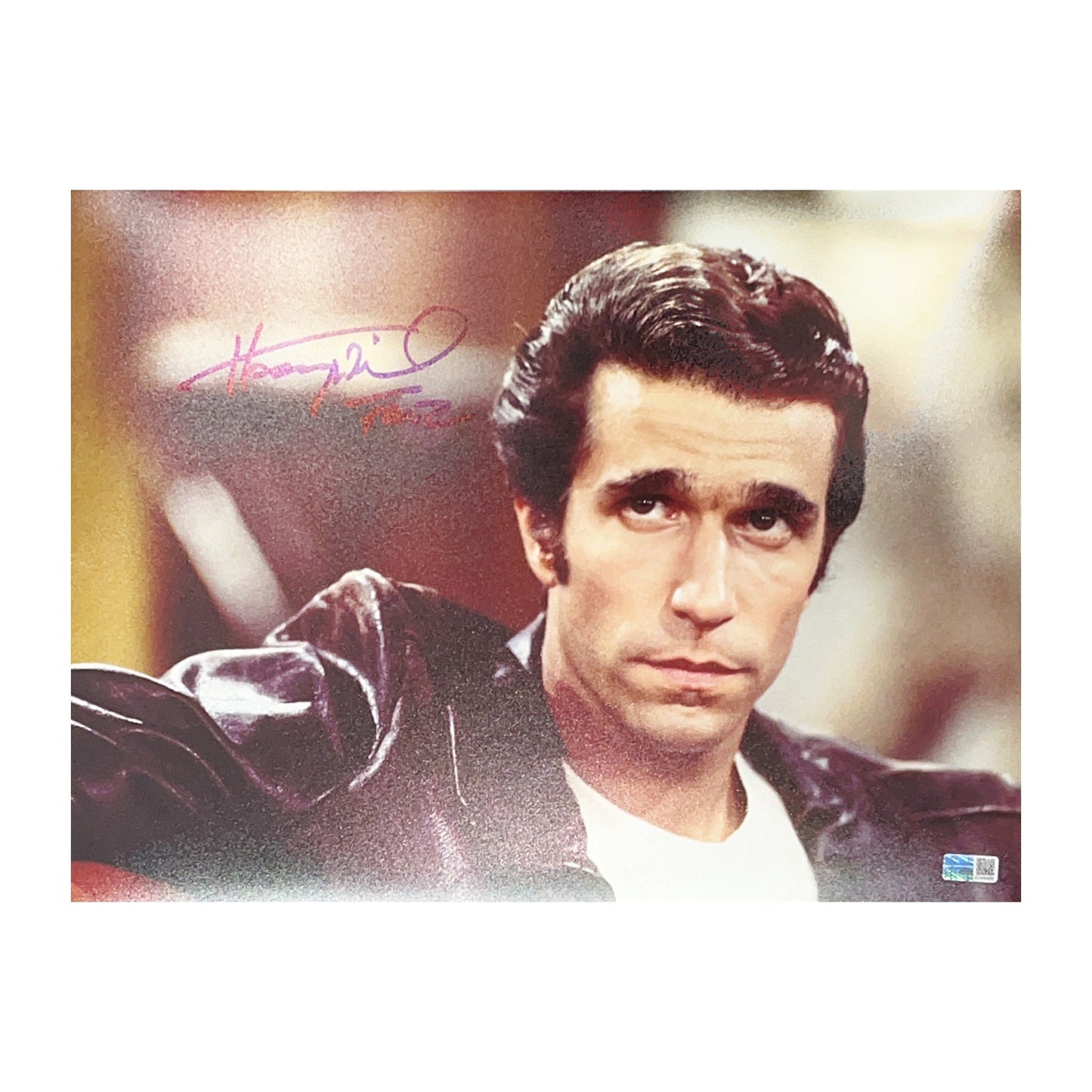 Henry Winkler Autographed Fonzie 11x14 Photo Fonz Steiner CX