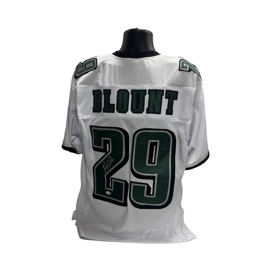 LeGarrett Blount Autographed Philadelphia Eagles White Jersey JSA