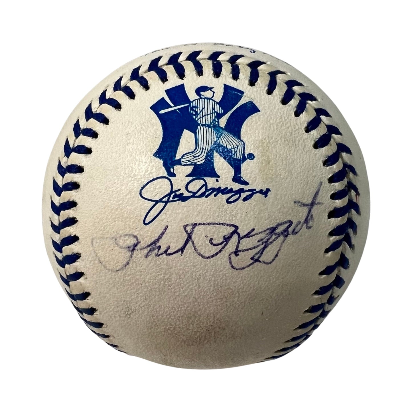 Phil Rizzuto Autographed New York Yankees Joe Dimaggio Logo Baseball JSA