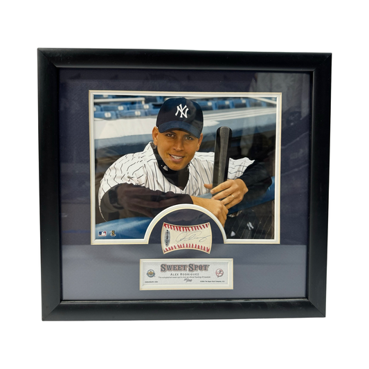 Alex Rodriguez Autographed New York Yankees Framed Upper Deck Sweet Spot LE 10/100 Upper Deck UDA