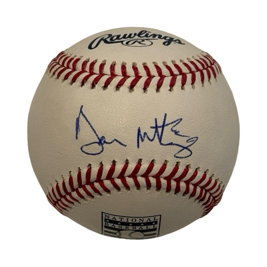 Don Mattingly Autographed New York Yankee HOF Logo OMLB Beckett