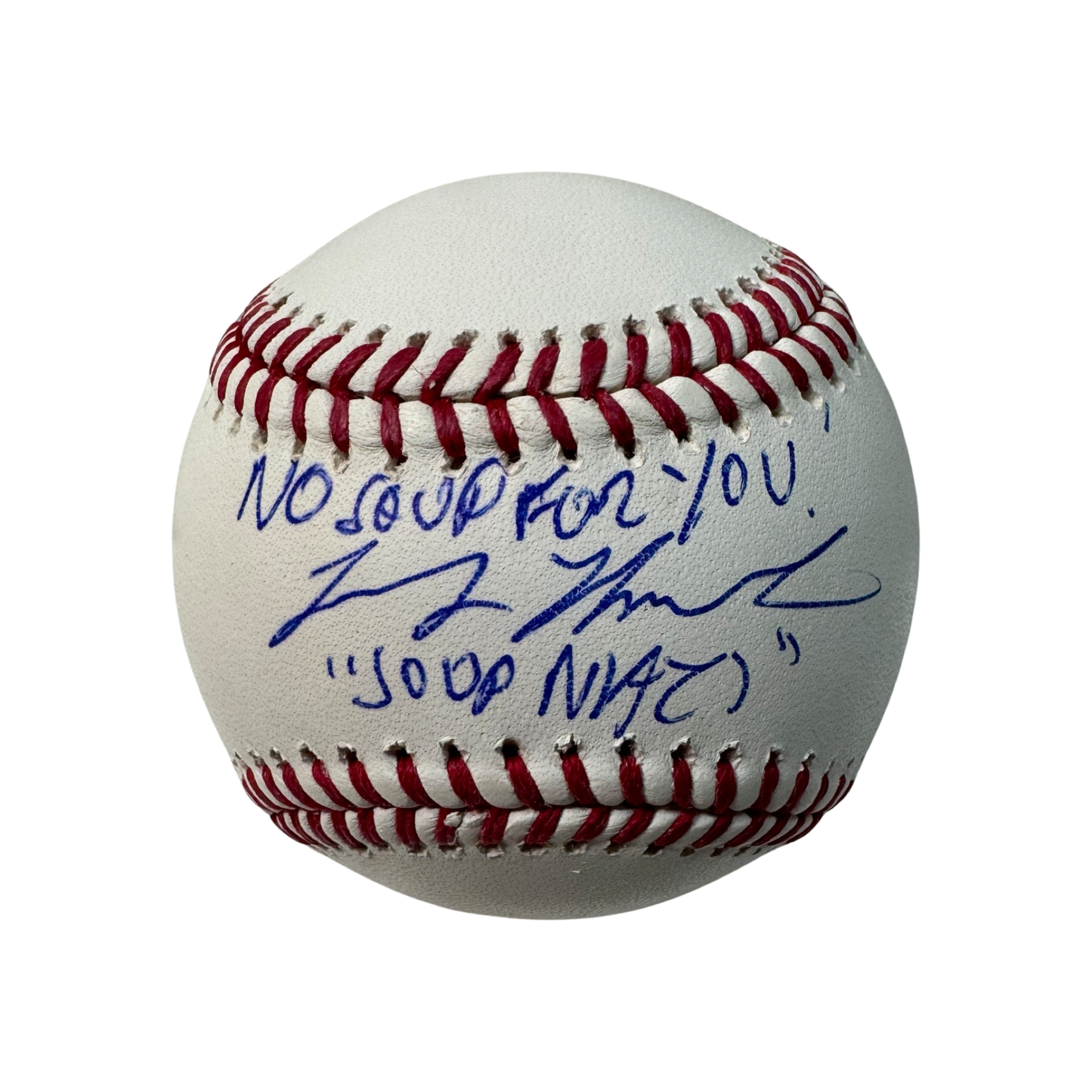 Larry Thomas Autographed Seinfeld OMLB "Soup Nazi, No Soup For You" Inscriptions PSA