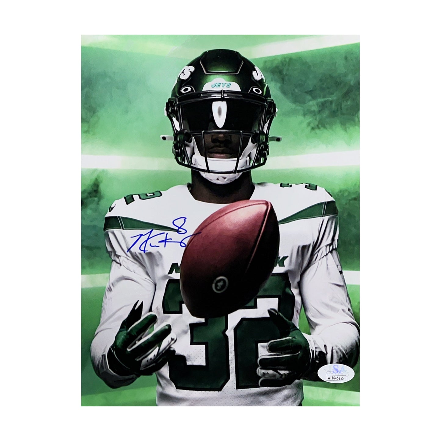 Michael Carter Autographed New York Jets 8x10 JSA